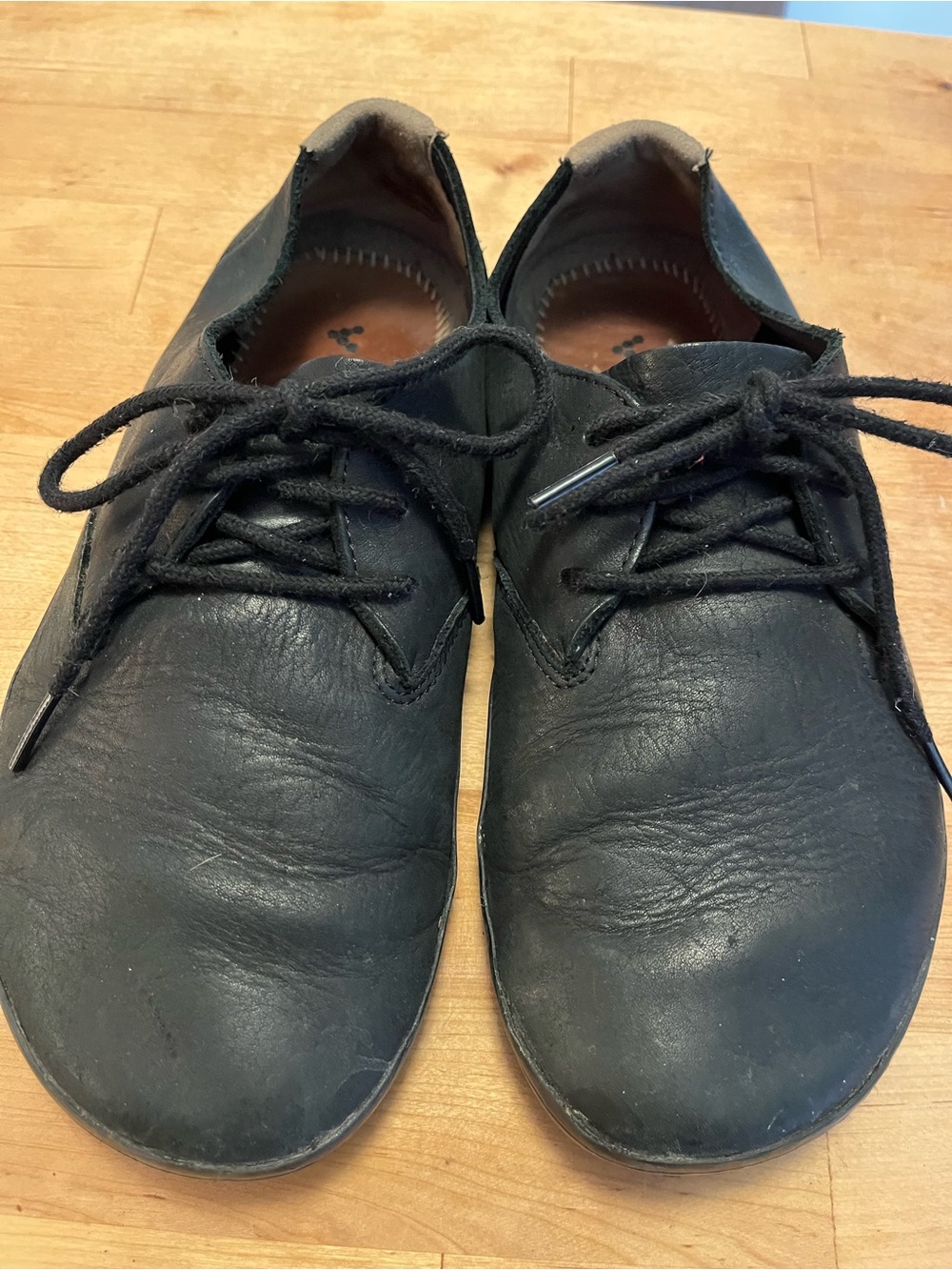 Vivobarefoot Ra II Black Leather Oxford Shoes -40